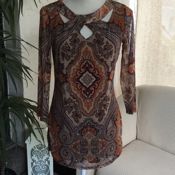 INC Embellished Tunic Top - Picture 2 of 7